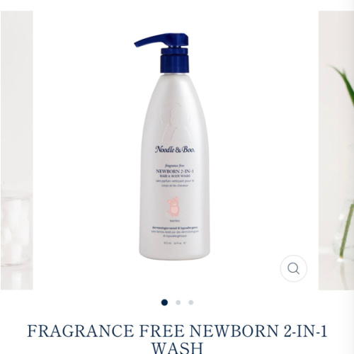 Fragrance Free Newborn 2-in-1 Wash – Noodle & Boo