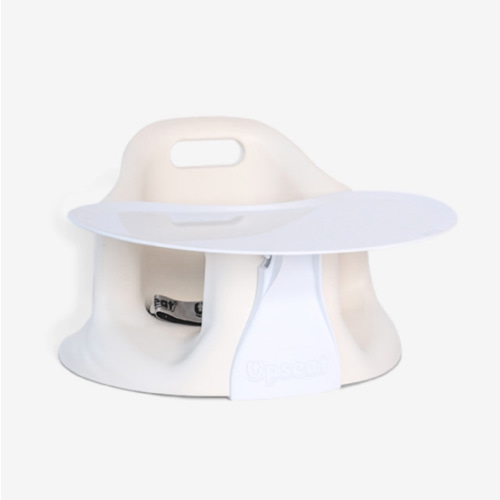 Upseat Baby Floor & Booster Seat with Tray - Coconut
