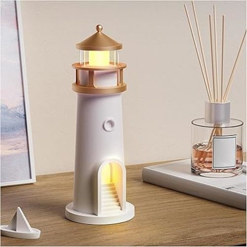 Moon Lamp Projector Night Light, Lighthouses Night Light Moon Atmosphere Light with Bluetooth Speaker, Remote Control Moonlight Projection Lamp, Rechargeable LED Table Lamp for Christmas Birthday