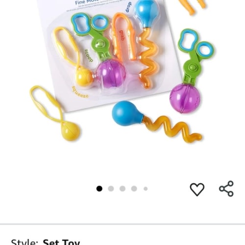 Amazon.com: Learning Resources Helping Hands Fine Motor Tool Set Toy - 4 Pieces, Ages 3+ Fine Motor and Sensory Play Toys, Toddler Tweezers, Sensory Bin Toys : Toys & Games