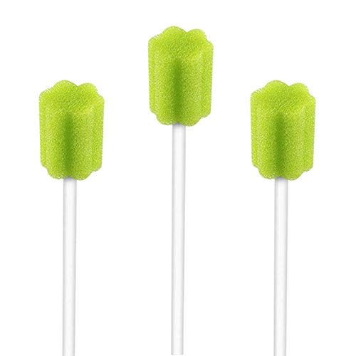 Wellgler's Disposable Oral Swabs,Mmouth Swabs for Elderly (50 green)