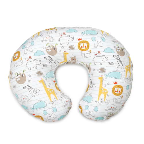 Boppy Original Nursing Pillow and Positioner, Cotton Blend, Storybook Stripe