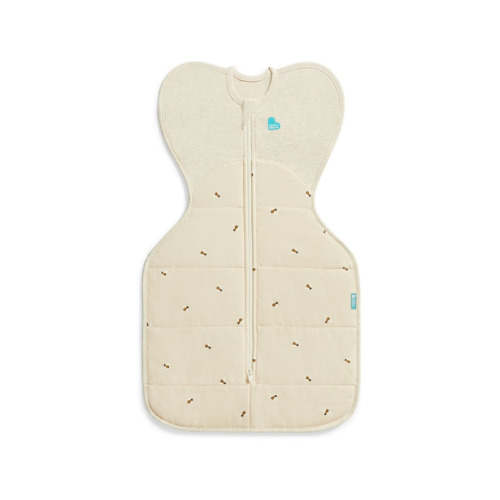 Love to Dream Swaddle Up Quilted Stretch Cotton Bees Oatmeal 2.5 TOG