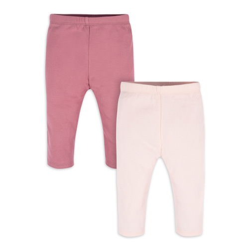 Gerber Baby Girl Pants, 2-Pack, Sizes Newborn-12 Months