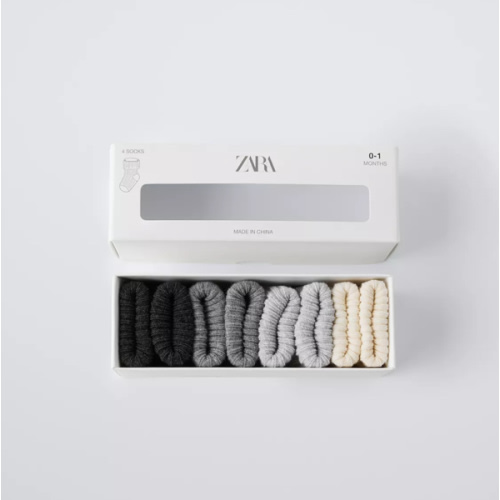 FOUR-PACK BOXED SOCKS - Gray | ZARA Canada