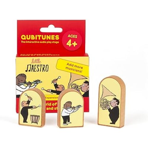 Interactive Audio Play Stage Game | Little Maestro Expansion Set |Add More Instruments | Add Flute, Bass & Horn to Your Symphony | Listen, Learn and Play | Ages 4+ Boys & Girls