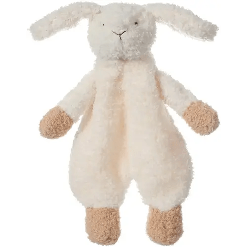 Apricot Lamb Stuffed Animals Security Blanket White Bunny Rabbit Infant Nursery Character Blanket Luxury Snuggler Plush(White Bunny, 10 Inches)
