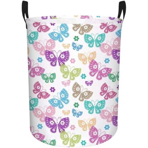 Butterfly Laundry Basket, Baby Hamper Girls Room Decor