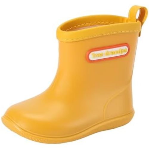 Tree Grandpa Toddler Rain Boots for Boys Girls Waterproof Baby Kids Rain Boots With Easy-on