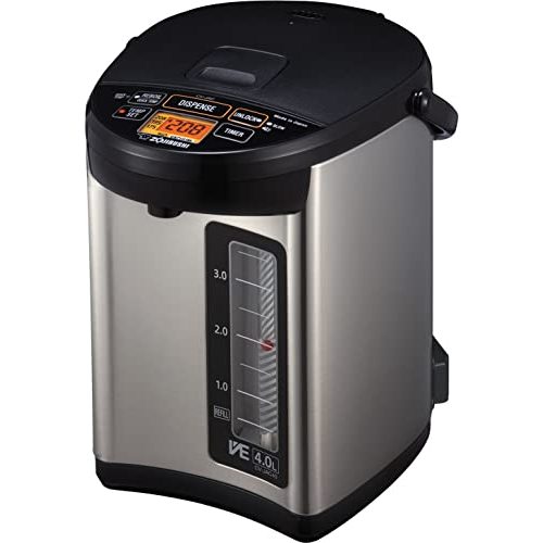 Zojirushi Water Boiler and Warmer 4.0-Liter (Stainless Black)