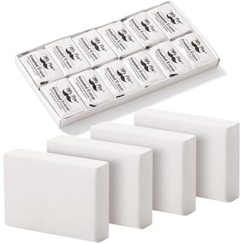 Mr. Pen- Kneaded Eraser, 12 Pack, White Kneaded Erasers for Artists