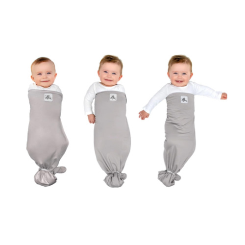 The Ollie Swaddle – Sleep Swaddle for Babies | Breathable, Moisture-Wicking Fabric to Prevent Overheating | Soft, Adjustable Fit | Ideal for Newborns & Infants (Stone)