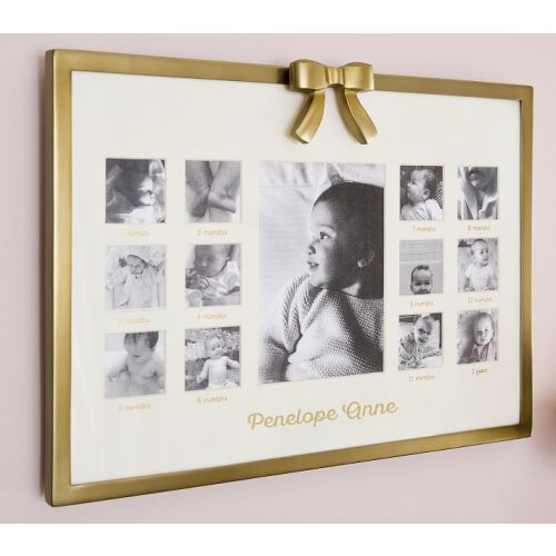 Ava Ribbon First Year Metal Frame (17"x 12")