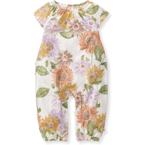 Burt's Bees Baby baby-girls Jumpsuit, 100% Organic Cotton One-piece Sleeveless Outfit Coverall