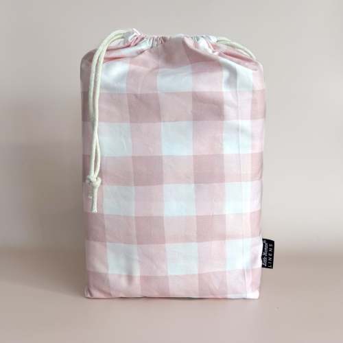 Waterproof Cot Sheet | Pink Gingham – Little Human Linens
