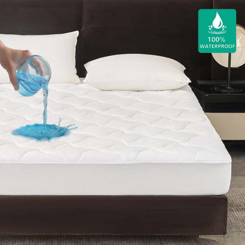 Mainstays Extra Thick Waterproof Mattress Pad, King 76 in x 80 in