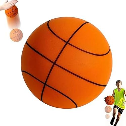 Sprstar Silent Basketball,Silent Basketball Dribbling Indoor,Silent Basketball Indoor Use,Foam Basketball Indoor Training Quiet Ball for Quiet Dribbling(9.4 in)