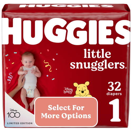 Huggies Little Snugglers Baby Diapers, Size 1, 32 Ct (Select for More Options)