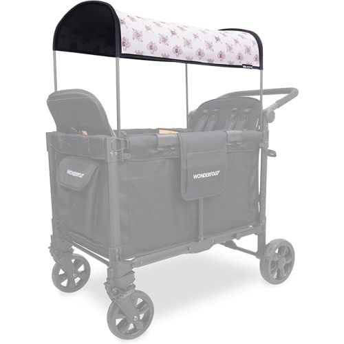 WONDERFOLD Limited Edition Rain Cover for Stroller Wagon - Easy to Install ONE Piece Thousand Sunny Canopy for W4 Elite/Luxe Pro Collapsible Wagon Stroller