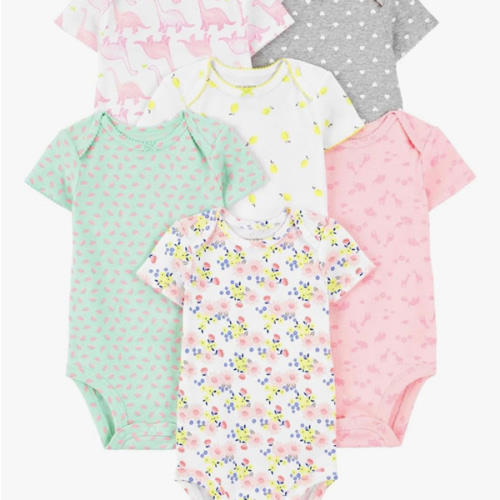 Simple Joys by Carter's Baby-Girls 6-Pack Short-Sleeve Bodysuit