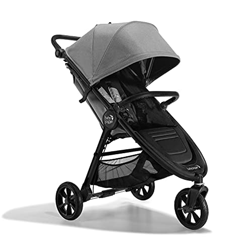 Baby Jogger City Mini GT2 All-Terrain Lightweight Stroller with Forever Air Tires One-Hand Fold and All-Wheel Suspension Pike Exclusive Includes Belly Bar Leatherette Handlebar & Premium Fabric