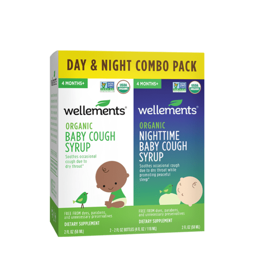 Wellements Organic Baby Cough Syrup Day & Night Combo Pack