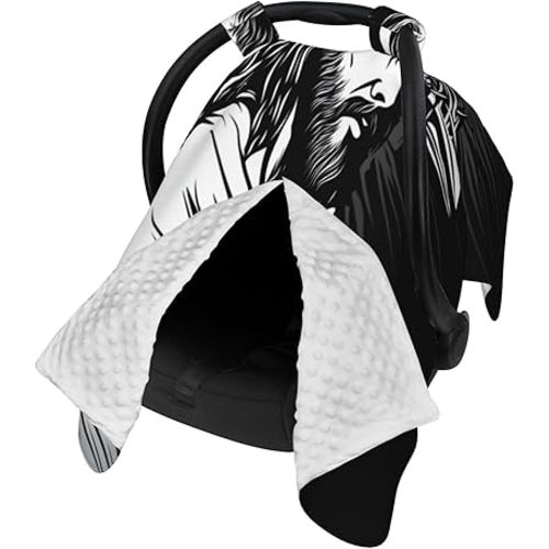 Jesus Christ Carrying His Cross Car Seat Covers for Babies, Infant Car Seat Canopy, Mom Nursing Breastfeeding Covers, Warm Carseat Canopy for Newborn