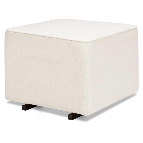 DaVinci Universal Gliding Ottoman in Performance Cream Linen, Greenguard Gold & CertiPUR-US Certified