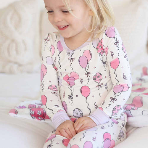 Party Time Two Piece Pajama Set | Pink
