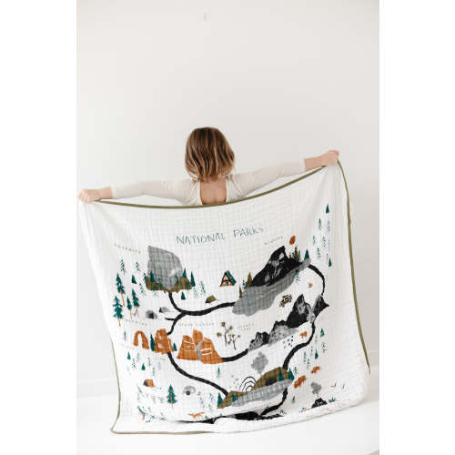 National Parks Quilt, Adventure-Inspired Kids Bedding