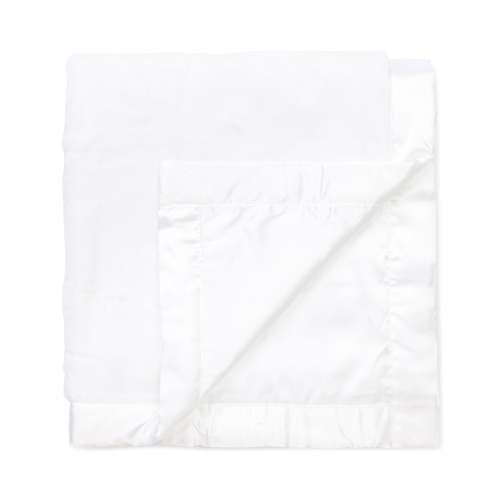 White Plush Receiving Blanket
