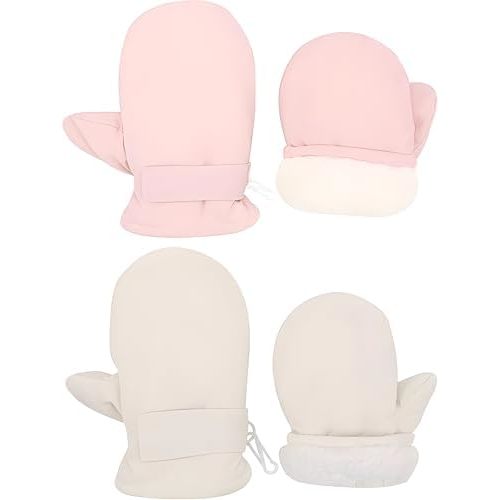 Toddler Gloves Baby Mittens Winter Warm Lined Fleece Gloves Waterproof Snow Baby Girls Mitten for Boys