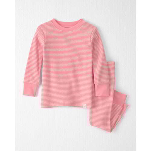 Baby Girl 2-Piece Organic Cotton Ribbed Pajama Set in Stripes - Little Planet | Carter's