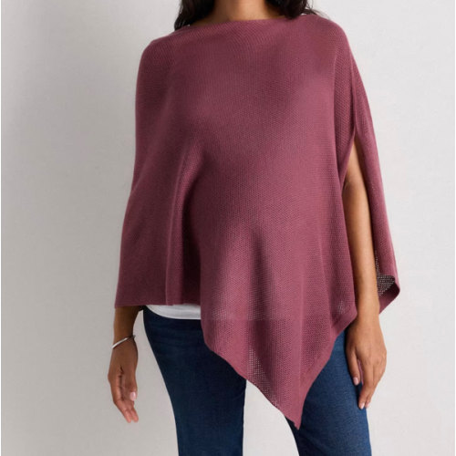 Lightweight Cotton Cashmere Nursing Shawl in Crushed Berry Purple