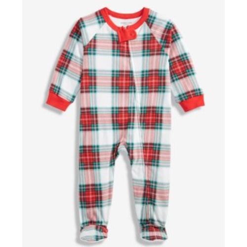 Baby Merry Plaid Cotton Coverall, Macy's Exclusive