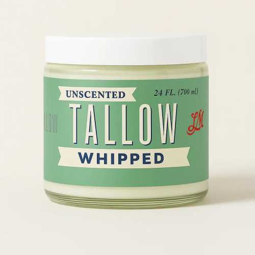 Unscented Whipped Tallow - All-Natural Face & Body Moisturizer