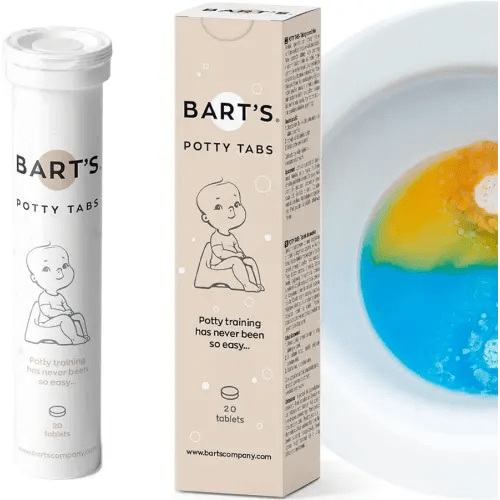 Potty Tabs - Simple Effective Way to Potty Train - Visual&Sound Effect - Potty Training Method Boys Girls – Use with Potty Watch Books Potty Training Chart Sticker Rewards Pants