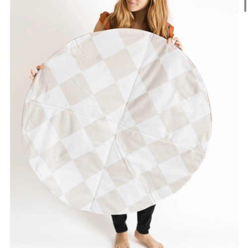 Milkmaid play mat-
Round Cognac Reversible Playmat