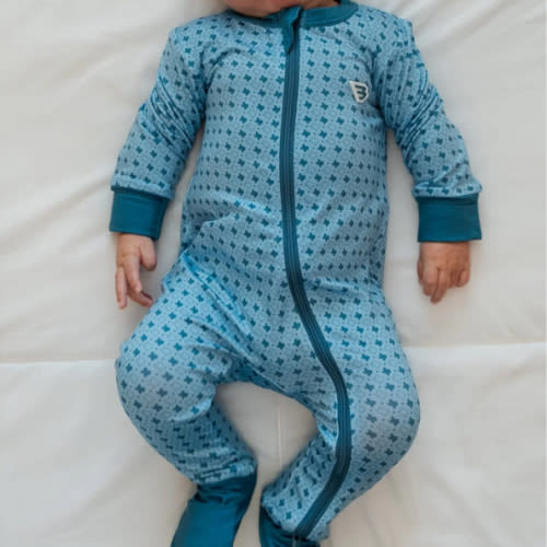 Baby Zip Up - Texas - Light Blue