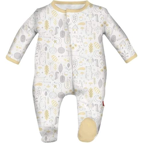 Magnetic Me Footie Pajamas Soft Modal Baby Sleepwear with Quick Magnetic Fastener | Boys and Girls Sleeper Preemie-24 Months