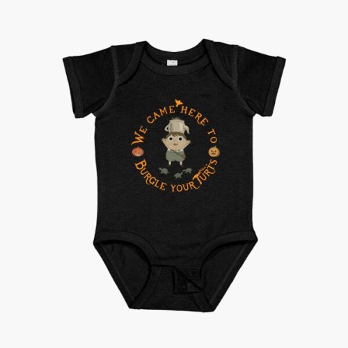 Retro Vintage Movie Cartoon 90s Halloween Film Short Sleeve Baby One-Piece