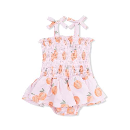 Sweet Peach - Smocked Bubble with Skirt – Angel Dear