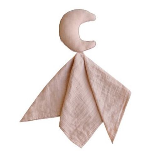 Mushie Moon Lovey Crib Toy - Blush
