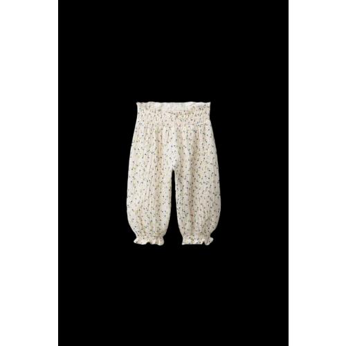 FLORAL TEXTURED BAGGY PANTS - Ecru | ZARA United States