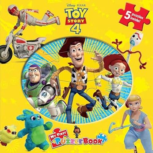 Disney / Pixar Toy Story 4 My First Puzzle Book - Jigsaw Puzzles for kids, 10-page board book, 5 puzzles to enjoy
