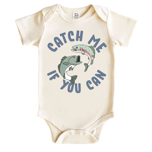 Catch Me If You Can Graphic Bodysuit | Natural