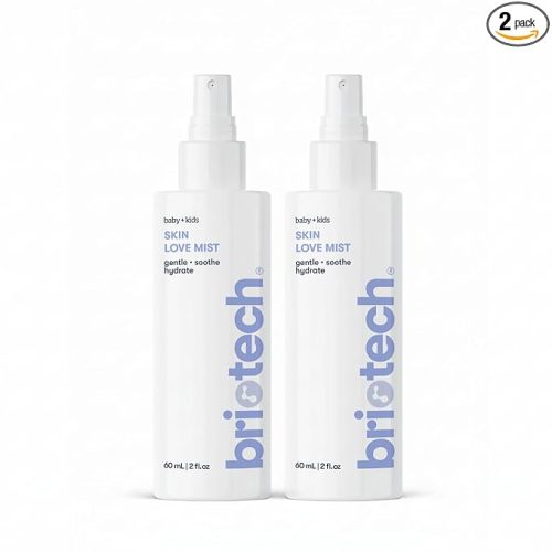 Briotech Baby Skin Love Spray | Gentle Hypochlorous Acid Mist for Soothing, Calming & Cleansing Delicate Skin | Pediatrician-Approved, Added Fragrance-Free | 2 oz (2 Pack)