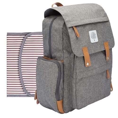Parker Baby Co. 8-Year Original Birch Diaper Backpack - Gray