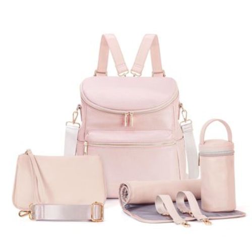 Narwey Diaper Bag Backpack, Fashion Leather Mommy Backpacks, Travel Baby