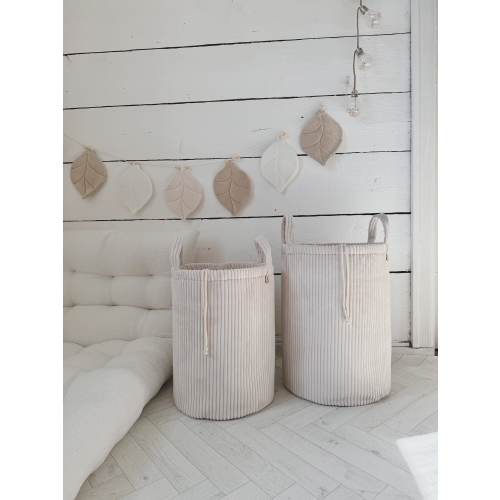 Toy and laundry basket, Toy storage bin, Fabric storage bin, Corduroy nursery basket, Playroom storage basket, Kid laundry baskets with lid